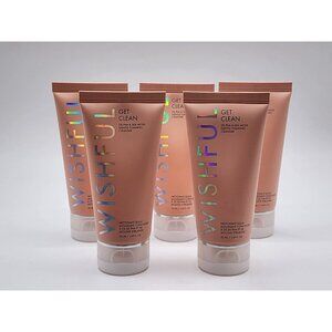 5x Huda Wishful Get Clean Gentle Foaming Cleanser 1.69oz/50ml Each Travel Sealed